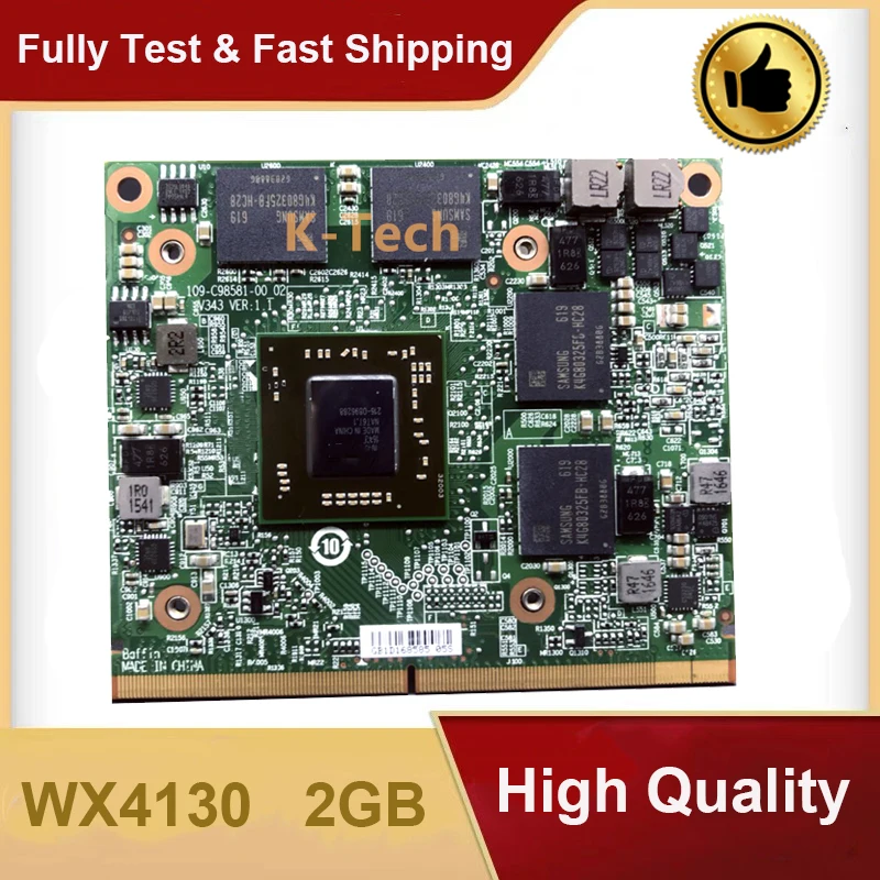 Оригинальная видеокарта WX4130 WX 4130 GDDR5 2 Гб с X кронштейном для Dell Precision M7510 M7520