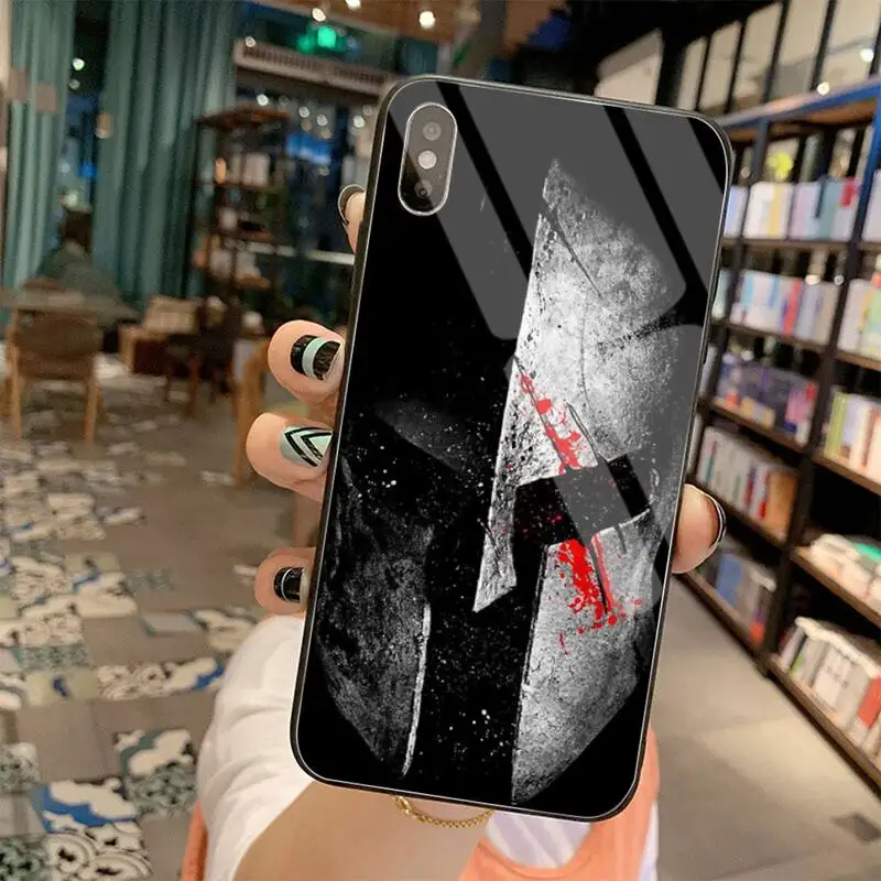 Мягкий чехол для телефона Spartan 300 Warrior Man закаленное стекло iPhone 11 Pro XR XS MAX 8X7 6S 6 Plus SE