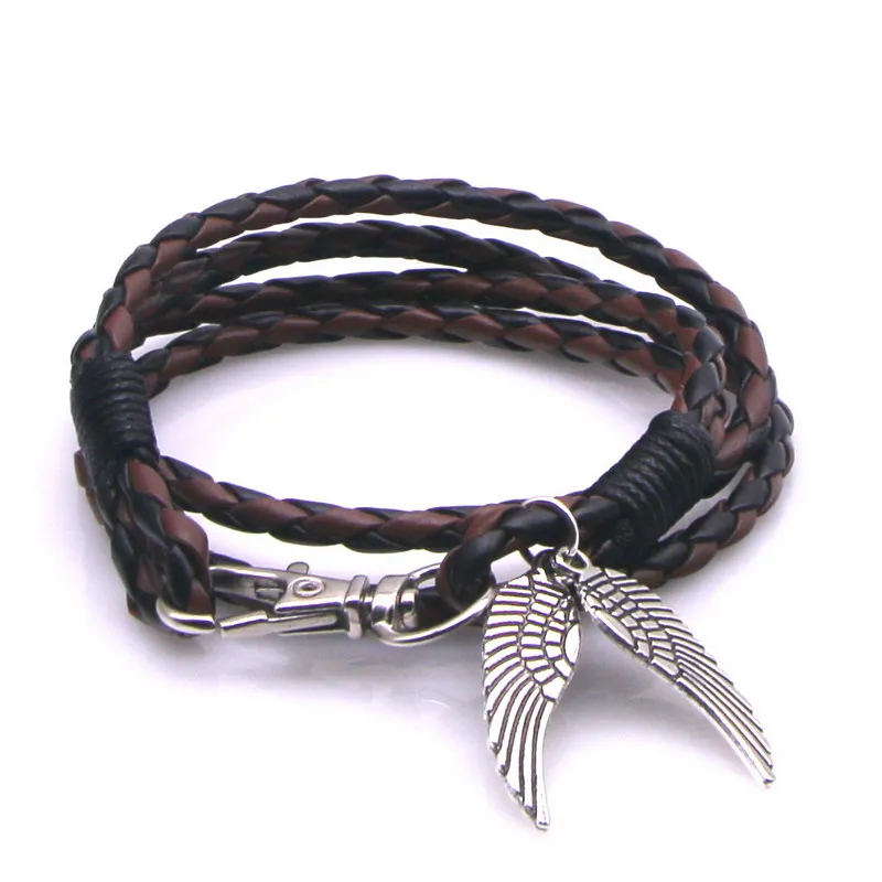 26 цветов лидер продаж модный Многослойный кожаный браслет! Очаровательные