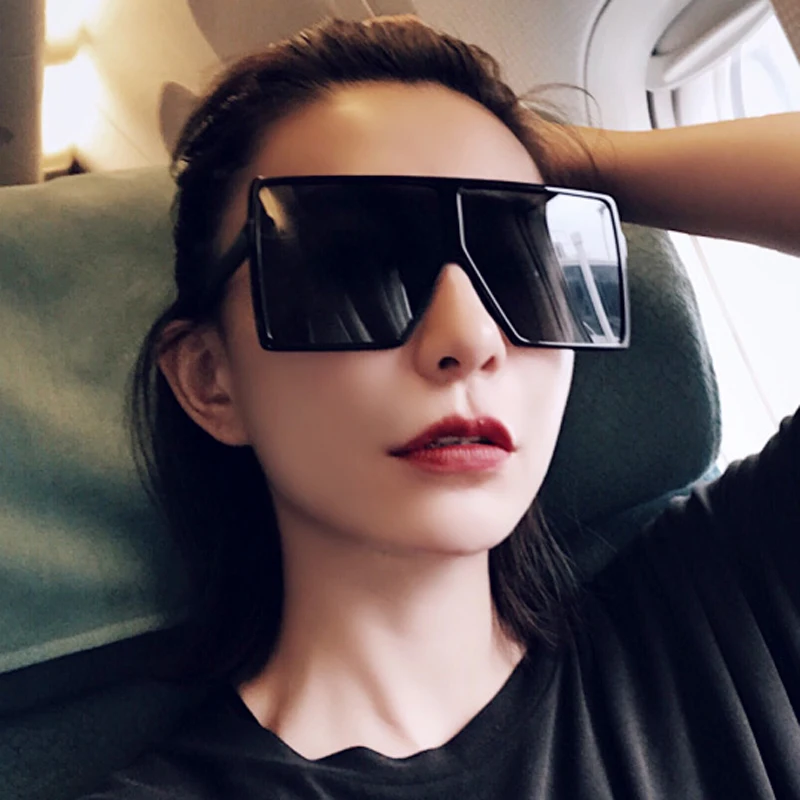 

Женские солнцезащитные очки в стиле ретро ZUEE, большие очки с защитой от ультрафиолета UV400
