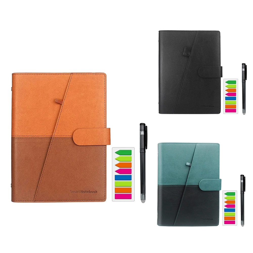 

A5 Reusable Smart Notebook Erasable Wirebound Notebook Sketch Pads APP Storage for Note Taking