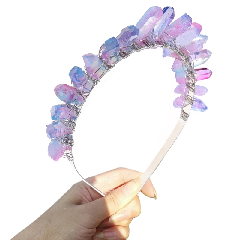 Богемная свадебная тиара ручной работы корона искусственный необработанный