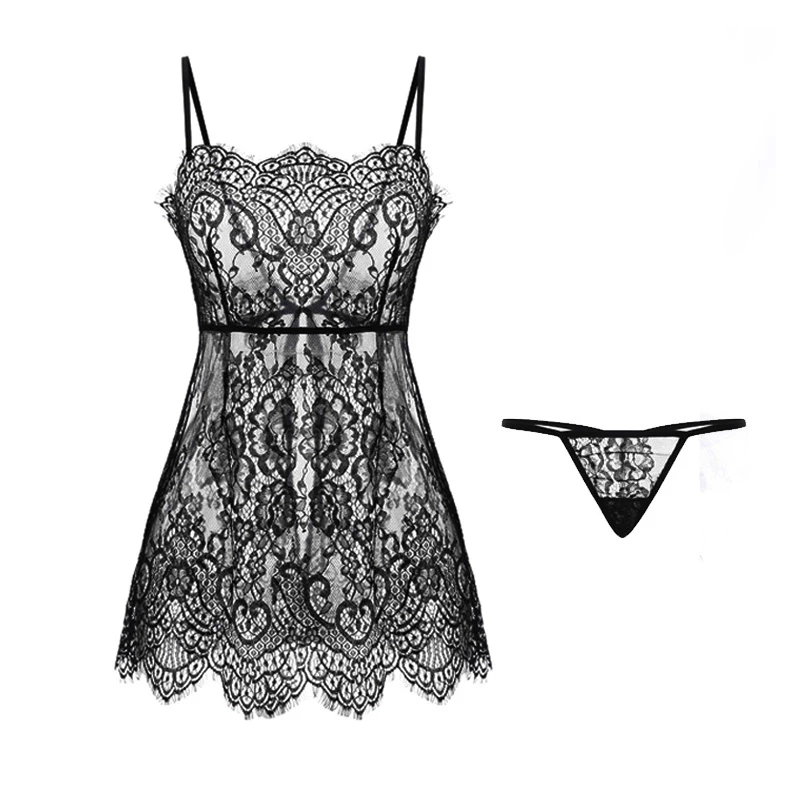 Новая пикантная одежда для сна с вырезами 2 цвета женская прозрачная ночная