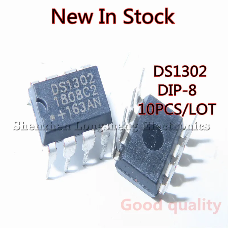 10 шт./лот DS1302N DS1302 DIP-8 цепь времени в режиме реального чип часов новая модель |