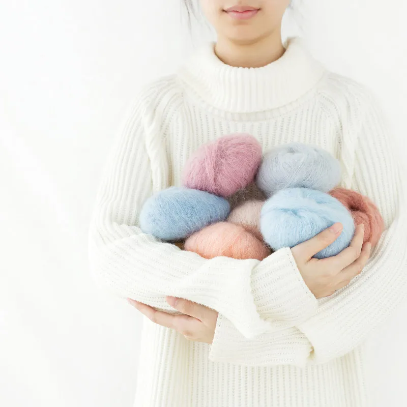 3 шт./лот Ангорская детская мохеровая норковая пряжа для вязания мех мериносовой