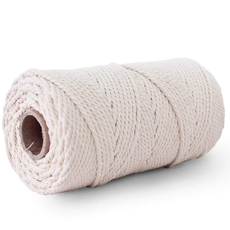 4 мм хлопковая веревка макраме для вешалок растений настенные Подвески DIY