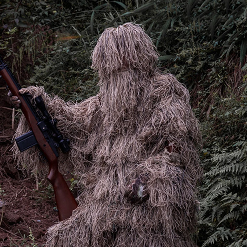 Пустынная шерстяная камуфляжная одежда желтая для снайпера благоприятной охоты