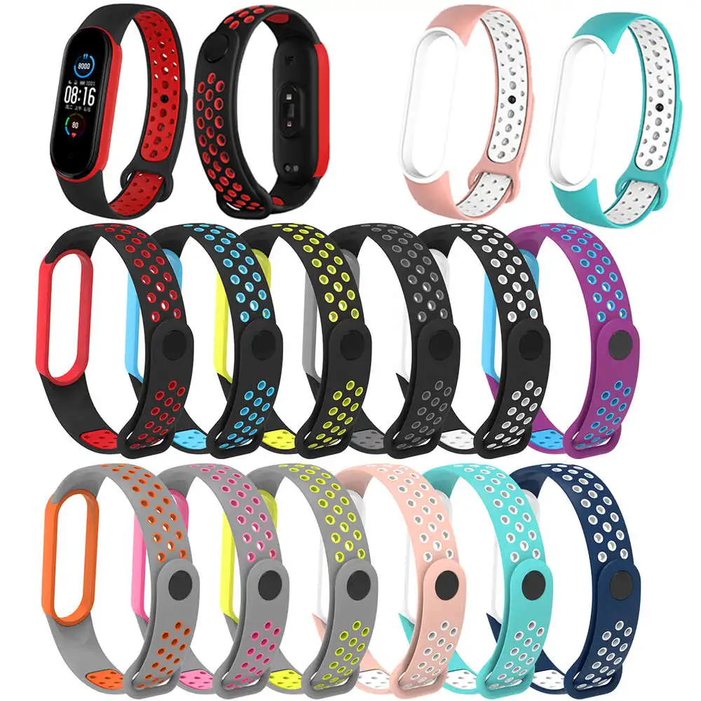 

Fashion Soft Silicone Strap For Xiaomi Mi Band 6 Smart Band Accessories For Xiaomi Miband 5 Wristband watchStrap bracelet belt