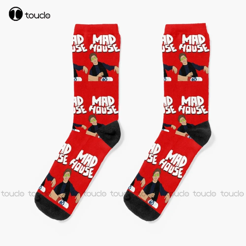 

Mad House Josh Kiszka Greta Van Fleet Socks Woman Socks Thanksgiving Christmas New Year Gift Unisex Adult Teen Youth Socks Gift
