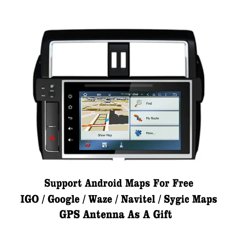 Liislee Android 7 1 2G RAM для Toyota Prado 150 автомобильное радио Аудио Видео Мультимедиа DVD плеер