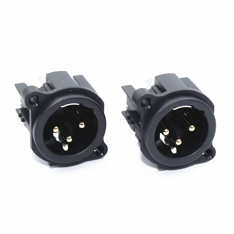 5 шт. NEUTRIK XLR Мужской Медный+ золотой штыревой разъем XLR Мужской Разъем 3pin