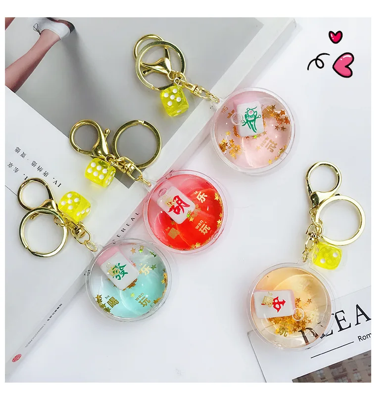 Творческий с героями мультфильмов в Корейском стиле брелок-маджонг милый