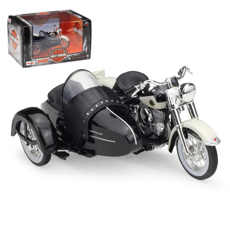 

Model Car Simulation Alloy Motorcycle Maisto 1:18 Harley 1958 FLH DUO GLIDE Kids Toy Gifts Collection Metal Toys Car