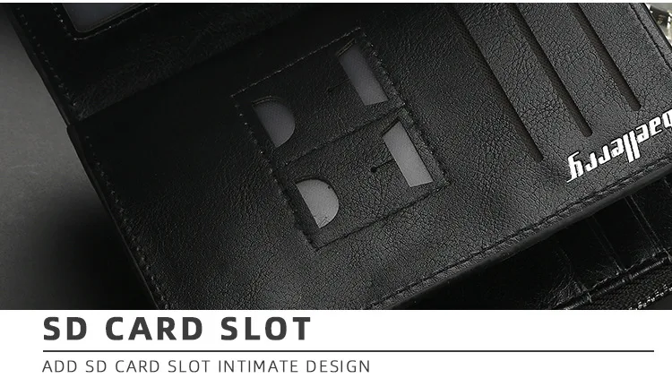 Baellerry Business Wallet Men Leather Men Wallets Purse Short Design Male Clutch Leather Wallet Mens Money Bag Quality Guarantee