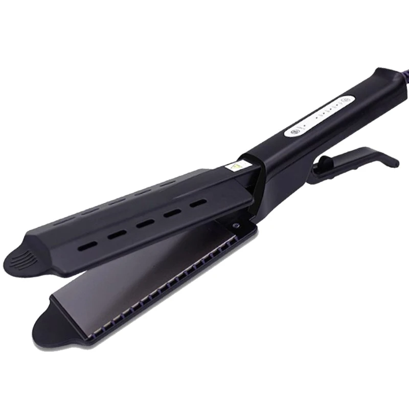 

2-in-1 Hair Straightener and Curler for styling Flat Iron Bangs Hairdressing Tool, with 360° Rotating Power Cord
