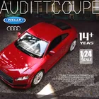 Модель автомобиля Welly 1:24 Audi TT из красного сплава, литой игрушечный автомобиль, коллекционные подарки, игрушка для транспортировки без дистанционного управления