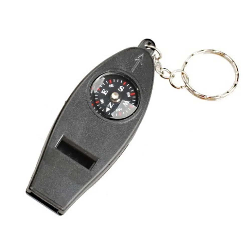 

Outdoor Compass Plastic Whistle Compass Shockproof Survival Waterproof