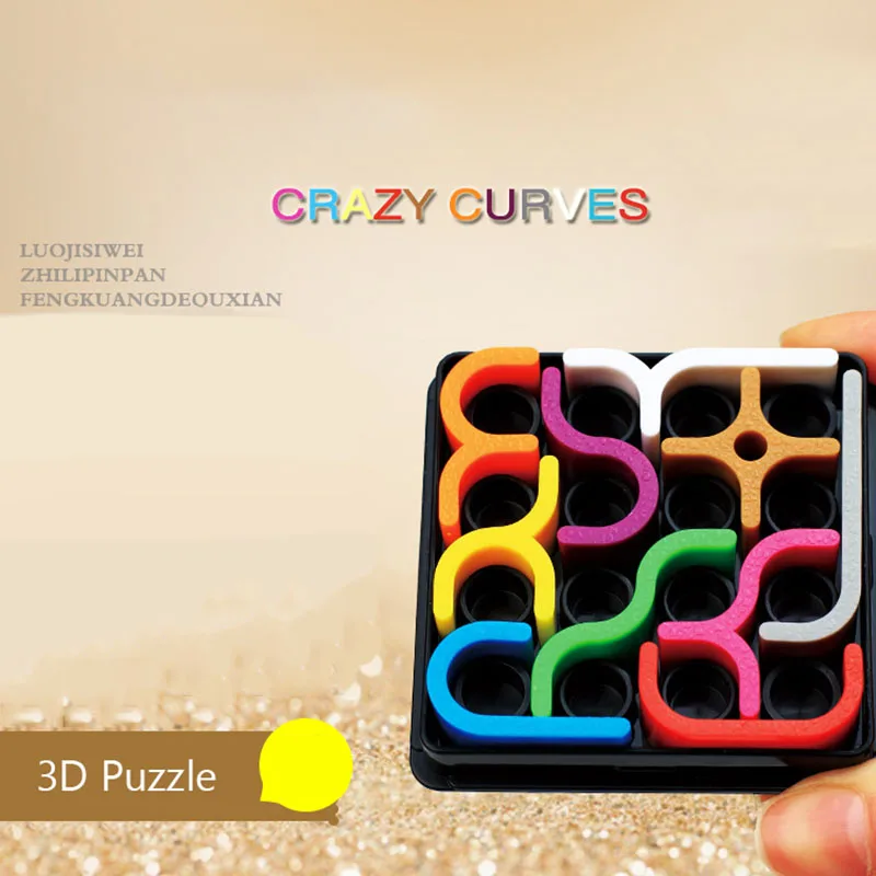 Креативная 3D головоломка интеллекта Crazy Curve Sudoku Геометрическая линия матрица