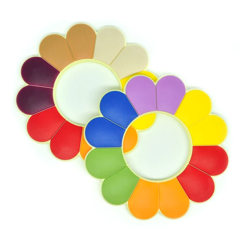 

Силиконовые Прорезыватели для зубов в виде подсолнухов и мини-бусины, Детская цепочка для соски, силиконовые бусины, игрушки для молара пищевого класса, аксессуары «сделай сам» без БФА