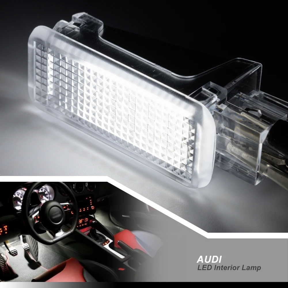 Фото Светодиодный внутренний светильник Footwell для чемодана Audi A2 A3 S3 A4 B5 B6 B7 B8 A5 S5 A6 C5 C6 A7 A8 RS4 RS6 R8 TT TTS №2