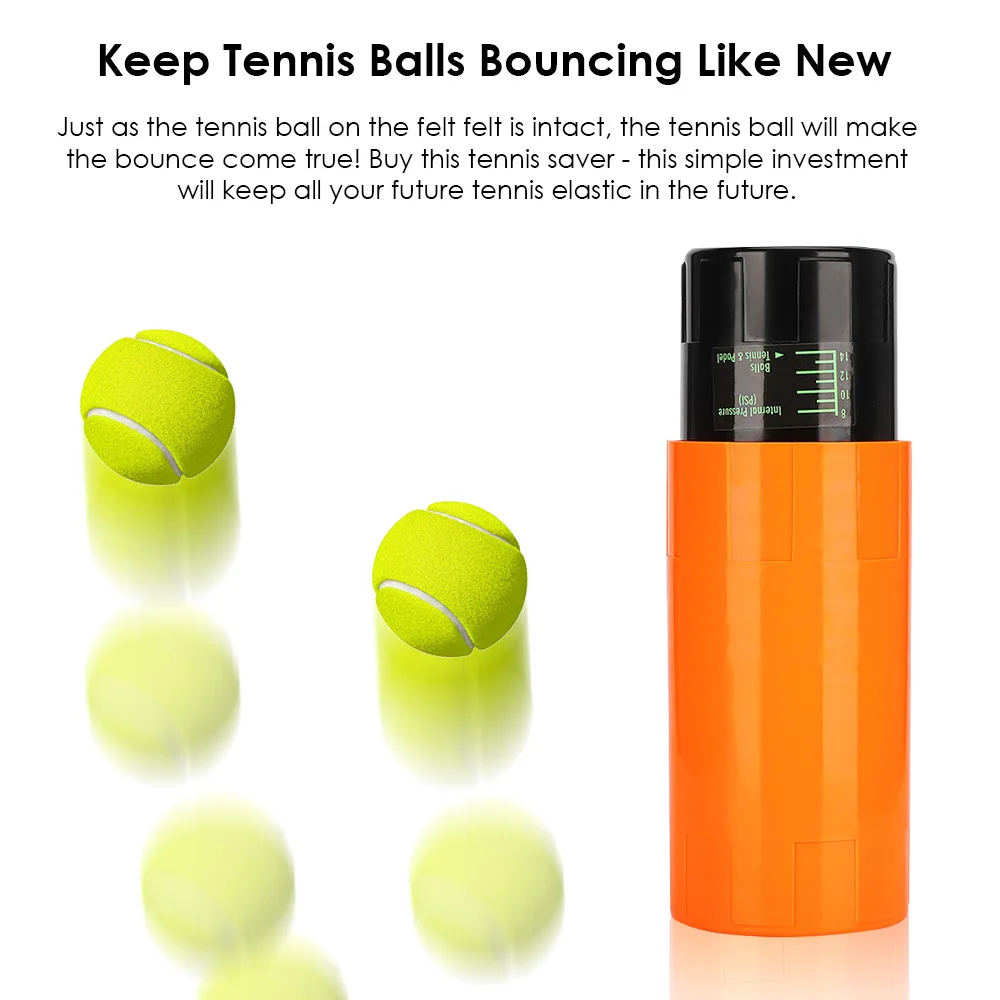 

Tennis Ball Saver - Pressurized Tennis Ball Storage That Keeps Balls Bouncing Like High Quality Durable Sports Accessories