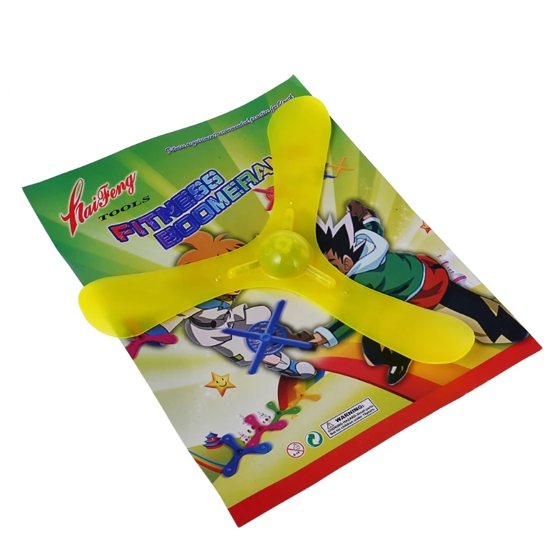 

New LED Light 3 Leaves Boomerang Outdoor Fun Toy Sport Throw Flying Toys