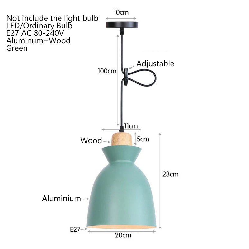 Пасторальный скандинавский подвесной светильник светодиодный E27 современный в