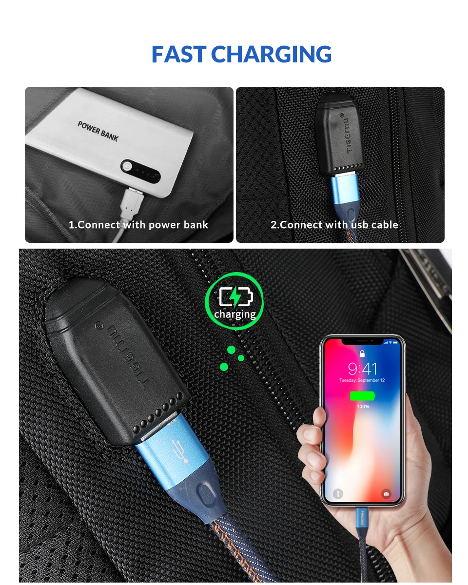 Новая мода RFID Анти-кражи Для мужчин 15,6 дюймов рюкзак для ноутбука зарядка через usb мужской женский прочный школьные сумки Mochilas Masculina
