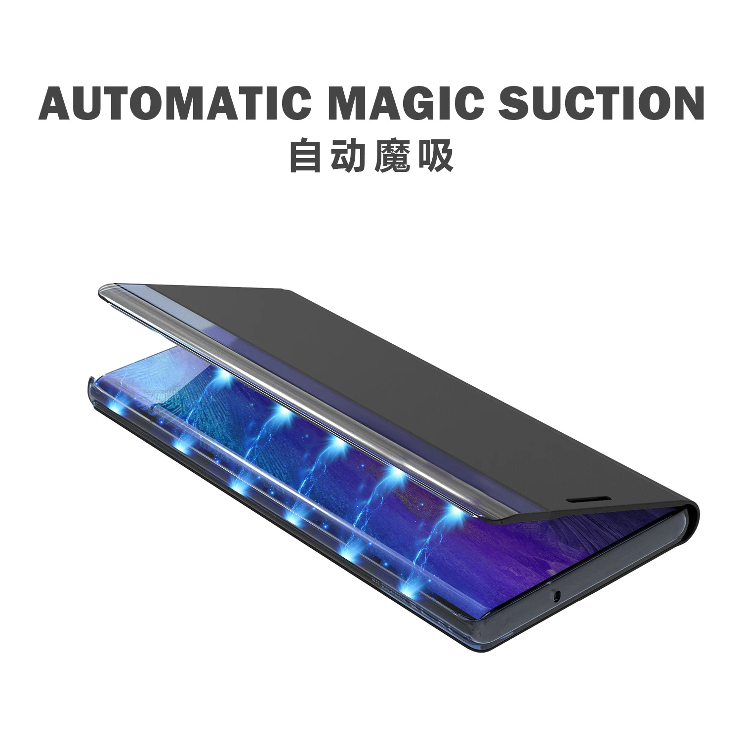 

S21/S21Plus/S21Ultra Smart Case For Samsung Galaxy S21 Plus Ultra Stand Mirror Flip PU Leather Cover Intelligent Sleep Wake S21