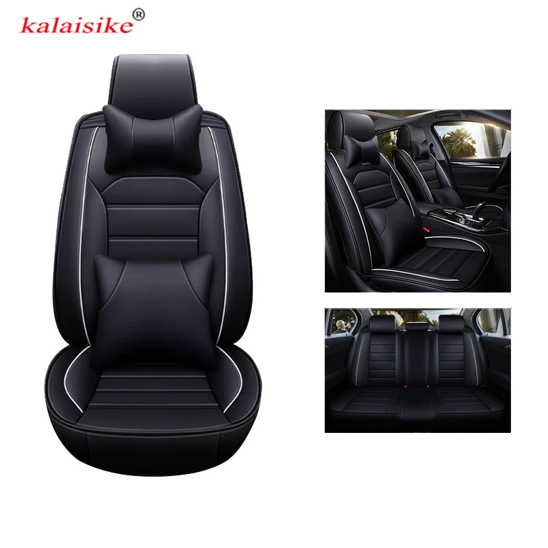 kalaisike leather universal car seat covers for Kia cerato ceed sportage spectra K2 K4 K5 sorento picanto rio K3 auto styling | Автомобили