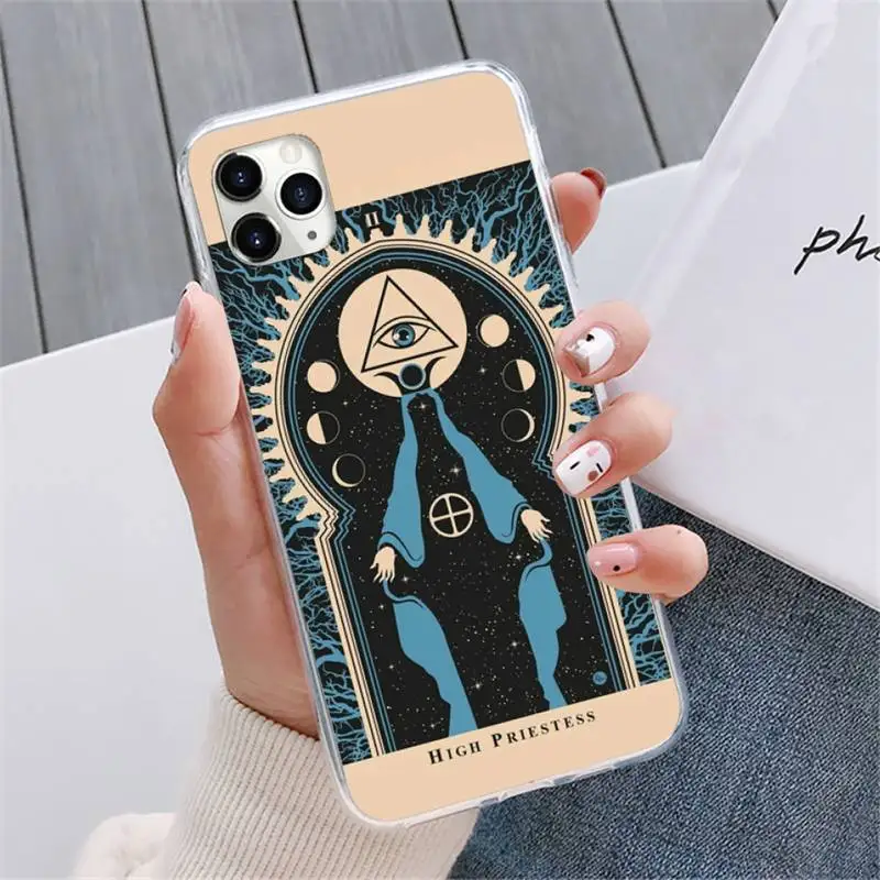 

Witches moon Tarot Mystery totem Phone Case For iphone 12 5 5s 5c se 6 6s 7 8 plus x xs xr 11 pro max mini