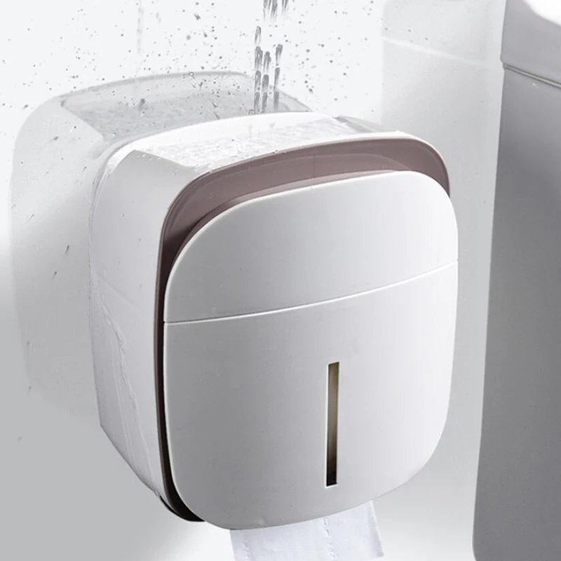 

New Toilet Paper Roll Holder Paper Towel Holder Wall Mounted Roll Paper Stand Case for Toilet Paper Bathroom