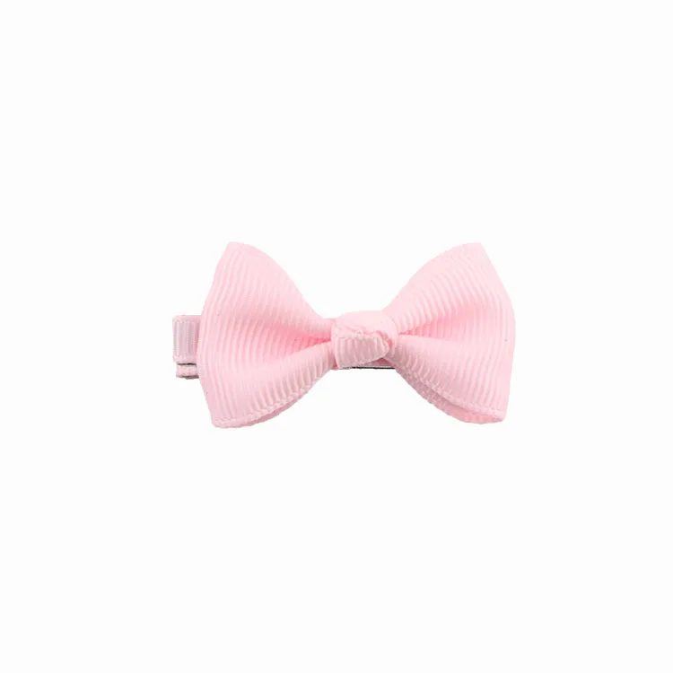 a20 Pink 1,77 дюймов, цветная Изысканная заколка для волос для маленьких девочек, банты, ленточные заколки, заколки для волос, головные уборы для детей, партия ZYAA1725 - Цвет: a20 Pink