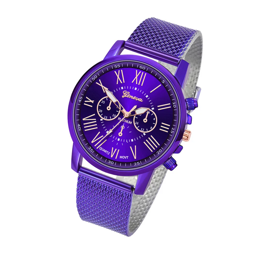 2020 сетчатые часы для женщин Роскошные Кварцевые женские повседневные из