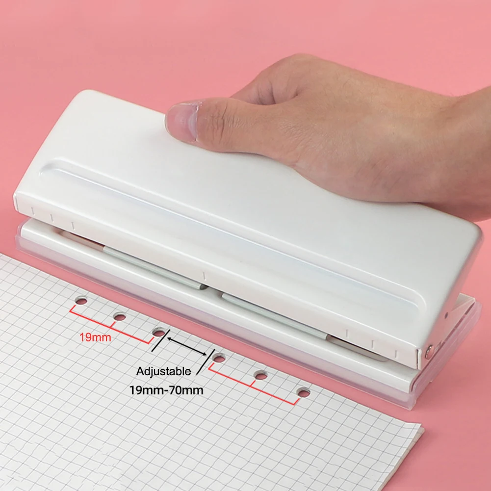 1 шт. регулируемый степлер с 6 отверстиями|Дыроколы| |