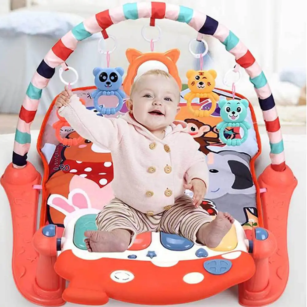 Детский игровой коврик Kidlove развивающий пазл с фортепианной клавиатурой для