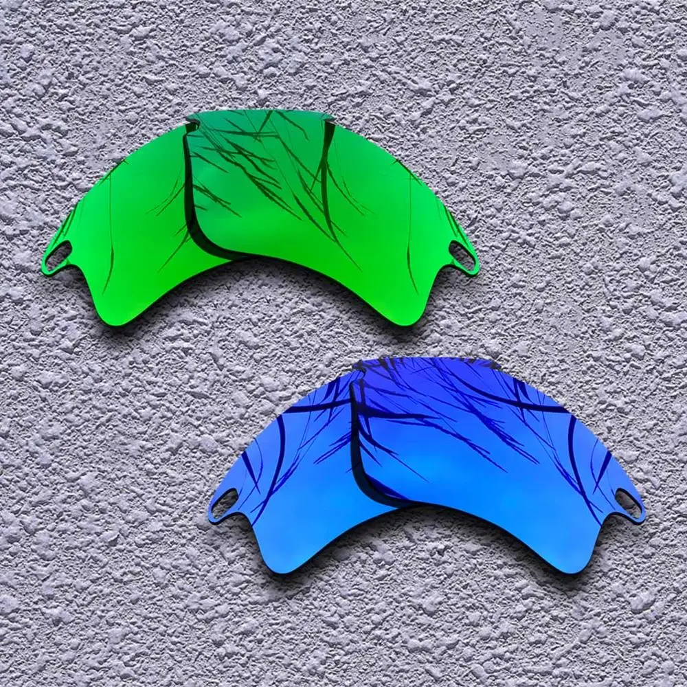 Green-Purple 2 Pairs Polarized Replacement Lenses for Oakley Fast Jacket XL Sunglasses- Multiple Choices - Цвет линз: Green-Purple
