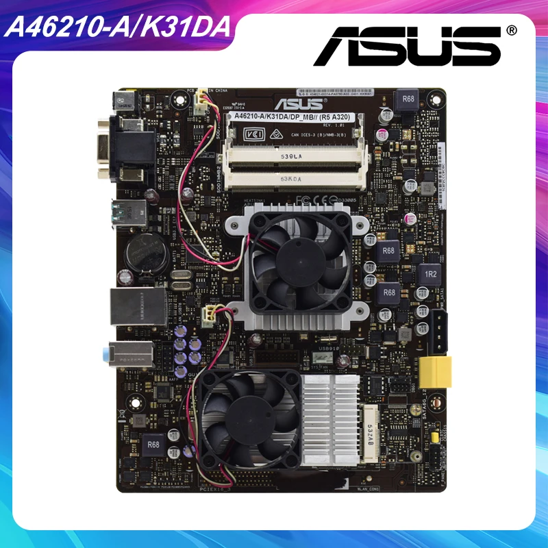   ASUS A46210-A/K31DA/DP_MB (R5 A320) mini itx   NM70 DDR3 PCI-E 3, 0  ,     