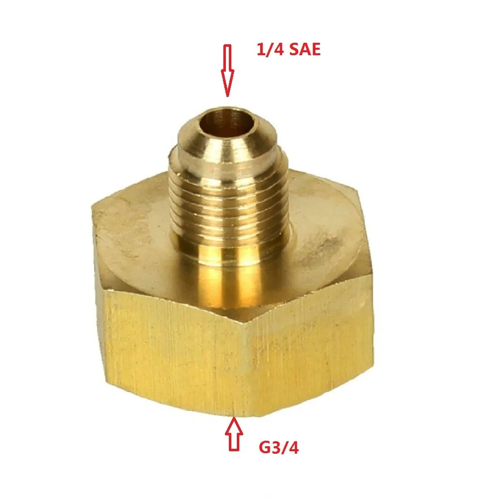 Адаптер автомобильного кондиционера SAE 1/4 &quotПапа-3/4&quot Мама Для R134A 1/4SAE G3/4 |