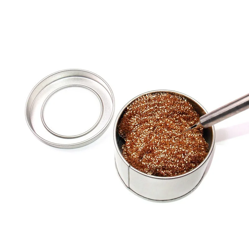 Зажим для паяльника черный/золотой с губкой и держателем | Инструменты