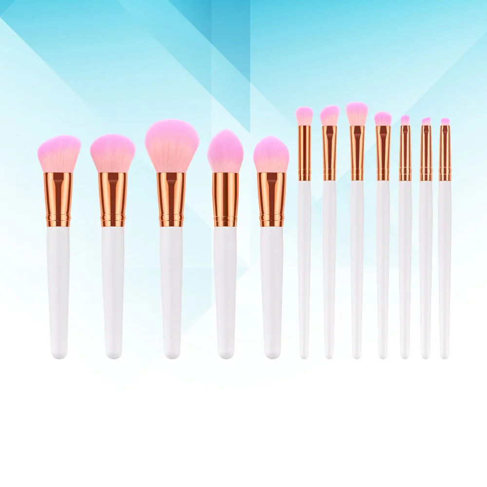 

12pcs Wooden Handle Nylon Bristles Makeup Brush Cosmetics Powder Blush Brush Kit for Woman (T-12-076)