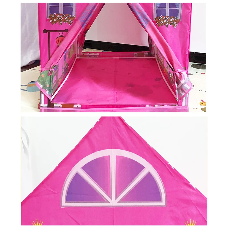 

Kid Play Tent Children Playhouse Indoor Outdoor Toy Play House Kids Teepee for Boy Girl Perfect for Birthday Gift