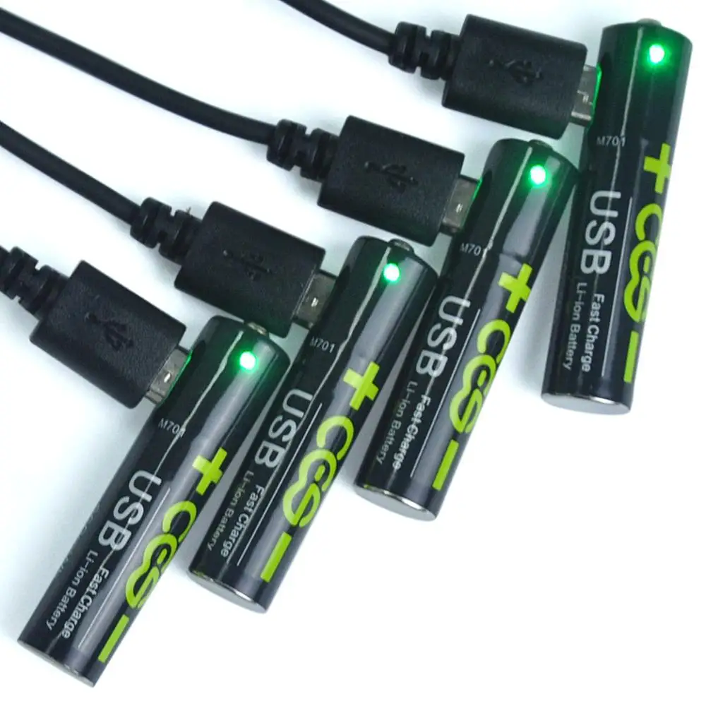 Перезаряжаемая литиевая батарея 1100 МВт/ч usb1.5 в AAA мышь клавиатура медицинские
