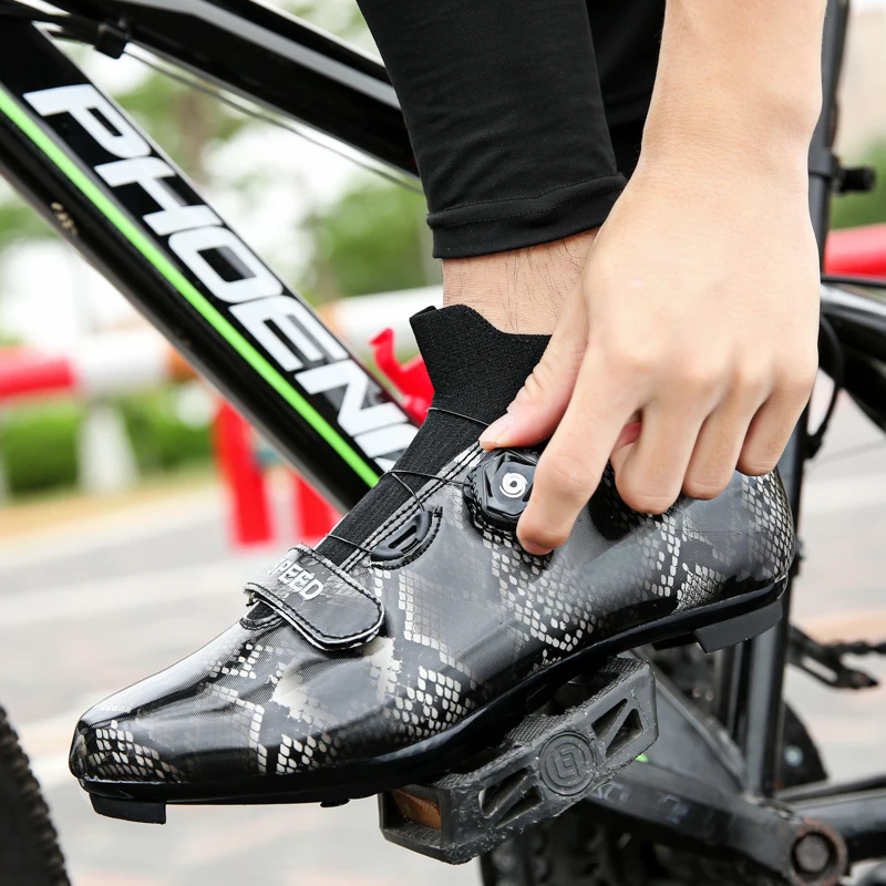 Jual Sepatu Bersepeda MTB Sepatu Bersepeda Balap Jalanan Berpengunci Otomatis Sepatu Flat Mtb High-Top Sneakers Sepeda Gunung Profesional