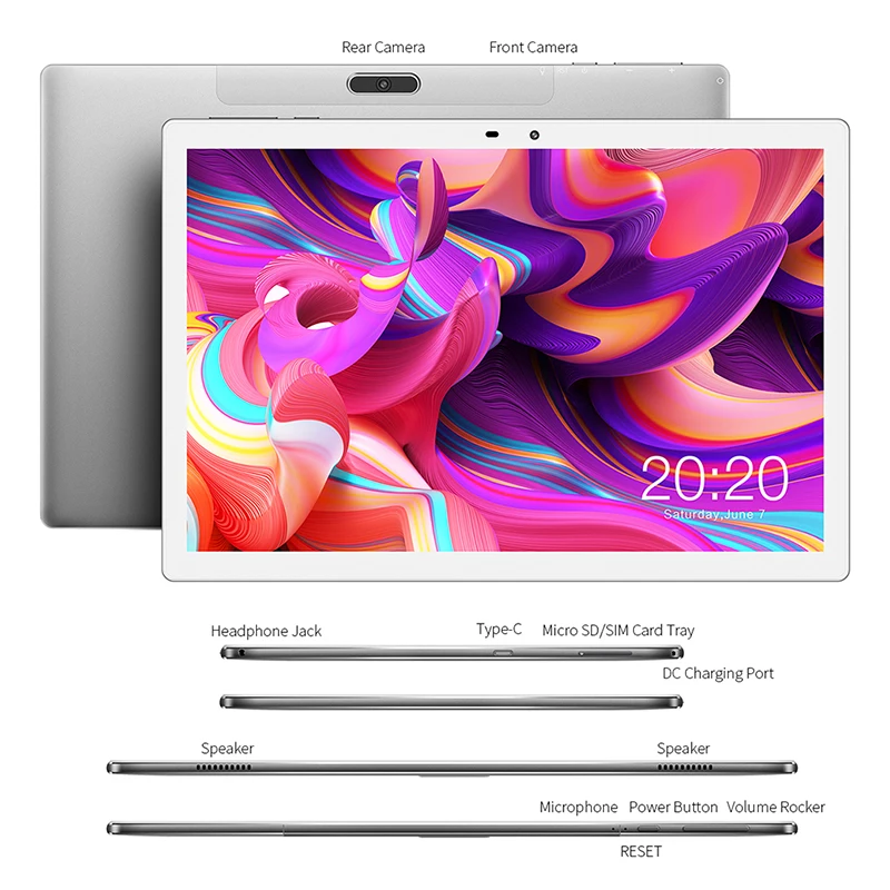

TeclastM30 Pro Tablet 10.1 Inch Android 10 IPS 1920x1200 4G Call Network 4GB RAM 128GB ROM Dual Wifi GPS Intelligent Sensors