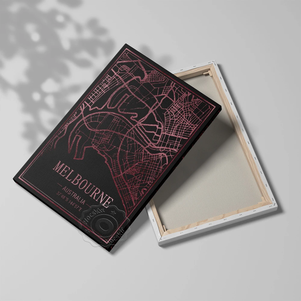Мельбурн австралийский город Тавель карта мира художественная Декор картина