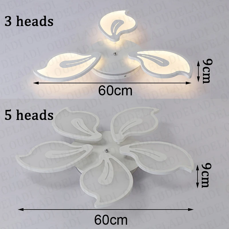 Modern White Acrylic LED Ceiling Lights AC85-260V Simple Personality Living Room Bedroom Restaurant Lighting fixture | Лампы и