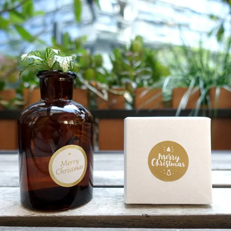 2 шт./лот Рождественское украшение подарочные бумажные наклейки Diy этикетки на