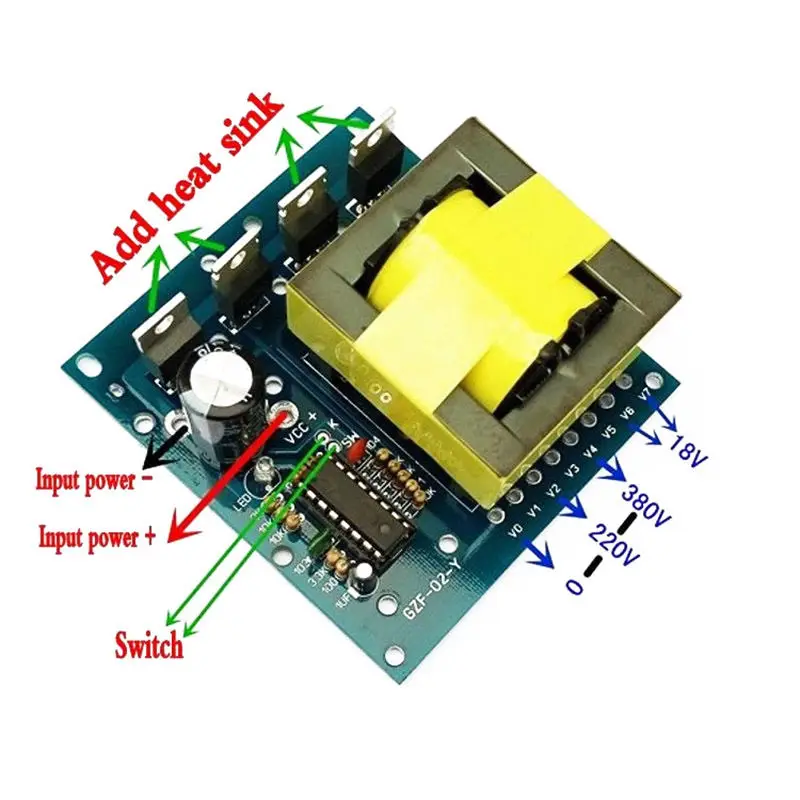 Updated Dc-Ac Converter 12V To 220V 380V 500W Inverter Board Transformer Power Module | Обустройство дома