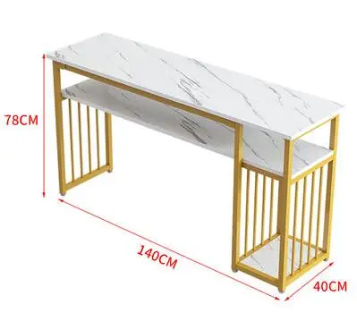 

Manicure table single double net red nail shop Japanese economical table iron table chair suit